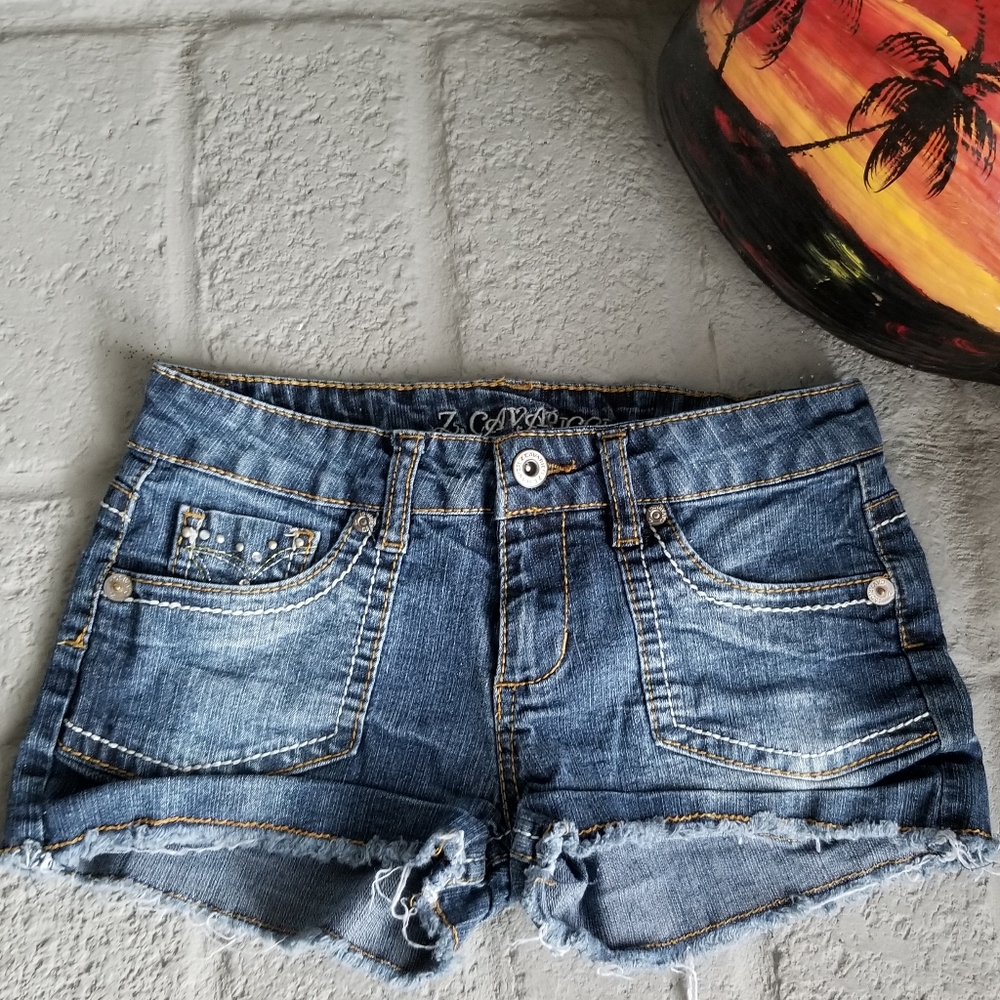 Z. CAVARICCI acid wash cut off shorts girls sz 14 - Picture 7 of 11